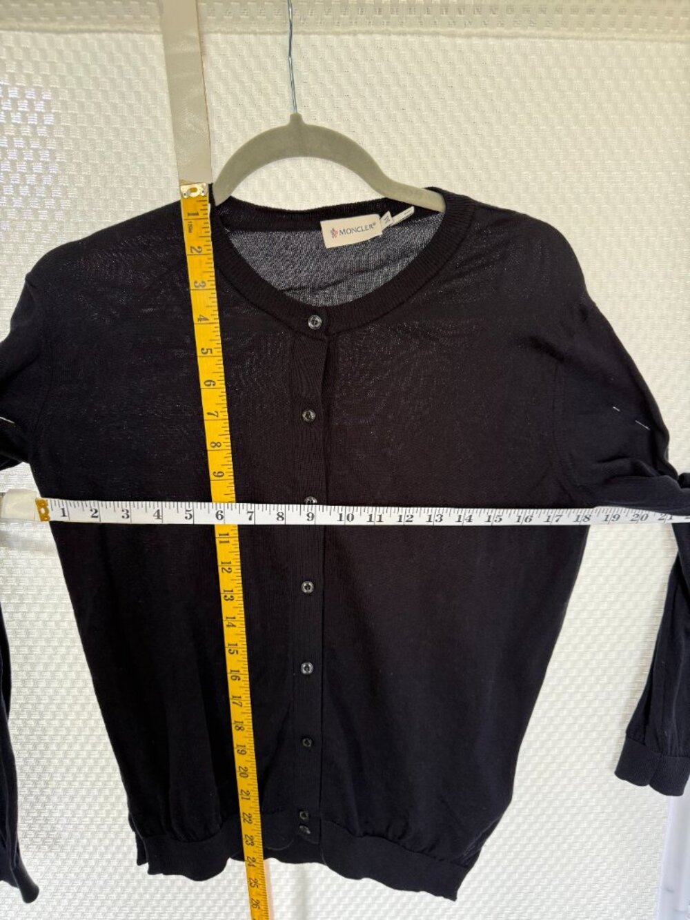 MONCLER NAVY BLUE CARDIGAN - Picture 2 of 8